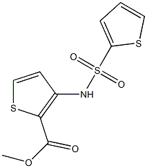 methyl 3-(thiophene-2-sulfonamido)thiophene-2-carboxylate Struktur