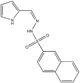 (Z)-N'-((1H-pyrrol-2-yl)methylene)naphthalene-2-sulfonohydrazide Struktur