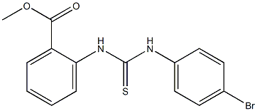 methyl 2-(3-(4-bromophenyl)thioureido)benzoate Struktur