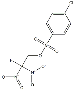 2-fluoro-2,2-dinitroethyl 4-chlorobenzenesulfonate Struktur