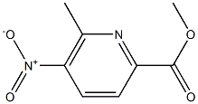 2-Pyridinecarboxylicacid,5-nitro-6-methyl-,methylester Struktur