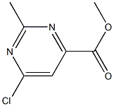 methyl 6-chloro-2-methylpyrimidine-4-carboxylate Struktur