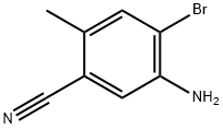 5-Amino-4-bromo-2-methyl-benzonitrile Struktur