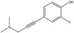 4-(3-(dimethylamino)prop-1-ynyl)-2-fluorophenol Struktur