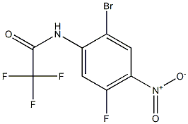 N-(2-Bromo-5-fluoro-4-nitro-phenyl)-2,2,2-trifluoro-acetamide Struktur