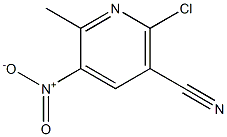 2-Chloro-6-methyl-5-nitro-nicotinonitrile Struktur