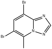 6,8-Dibromo-5-methyl-[1,2,4]triazolo[1,5-a]pyridine Struktur