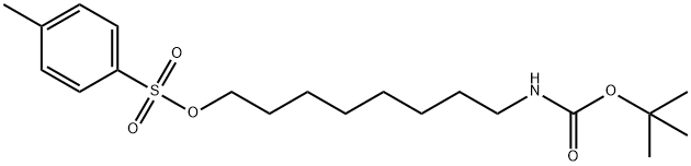 8-((TERT-BUTOXYCARBONYL)AMINO)OCTYL 4-METHYLBENZENESULFONATE Struktur