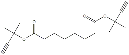 bis(1,1-dimethyl-2-propyn-1-yl) suberate Struktur