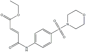 ethyl 4-{[4-(4-morpholinylsulfonyl)phenyl]amino}-4-oxo-2-butenoate Struktur