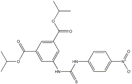 diisopropyl 5-(3-(4-nitrophenyl)thioureido)isophthalate Struktur