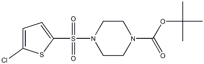 tert-butyl 4-((5-chlorothiophen-2-yl)sulfonyl)piperazine-1-carboxylate Struktur