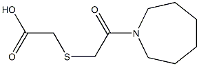 2-((2-(azepan-1-yl)-2-oxoethyl)thio)acetic acid Struktur