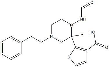 methyl 2-(4-phenethylpiperazine-1-carboxamido)thiophene-3-carboxylate Struktur