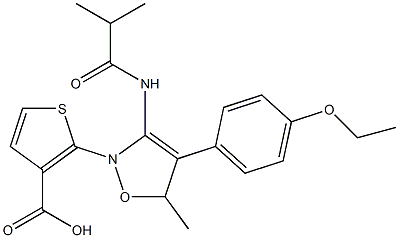 isopropyl 4-(4-ethoxyphenyl)-2-(5-methylisoxazole-3-carboxamido)thiophene-3-carboxylate Struktur