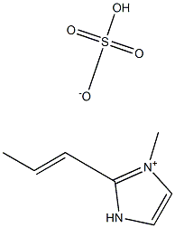 1-propenyl-3-methylimidazolium hydrogensulfate Struktur