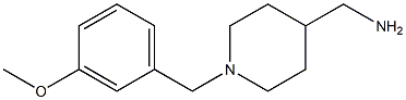 (1-(3-methoxybenzyl)piperidin-4-yl)methanamine Struktur