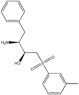 (2S,3S)-3-amino-4-phenyl-1-(m-tolylsulfonyl)butan-2-ol Struktur