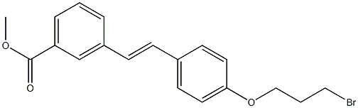 (E)-methyl 3-(4-(3-bromopropoxy)styryl)benzoate Struktur