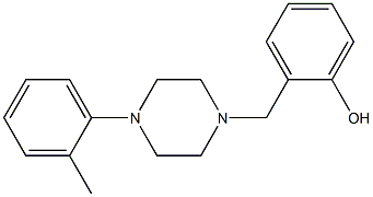 2-((4-o-tolylpiperazin-1-yl)methyl)phenol Struktur