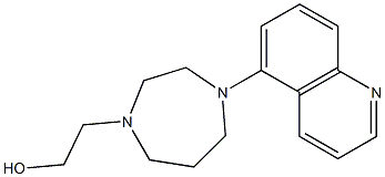 2-(4-(quinolin-5-yl)-1,4-diazepan-1-yl)ethanol Struktur