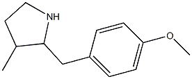 2-(4-methoxybenzyl)-3-methylpyrrolidine Struktur