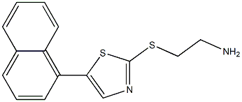 2-(5-(naphthalen-1-yl)thiazol-2-ylthio)ethanamine Struktur