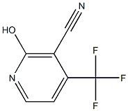 2-hydroxy-4-(trifluoromethyl)nicotinonitrile Struktur