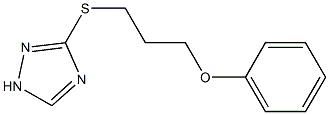 3-(3-phenoxypropylthio)-1H-1,2,4-triazole Struktur