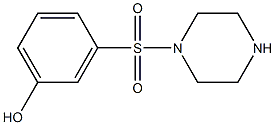 3-(piperazin-1-ylsulfonyl)phenol Struktur