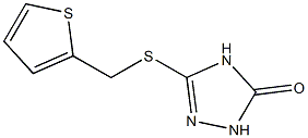 3-(thiophen-2-ylmethylthio)-1H-1,2,4-triazol-5(4H)-one Struktur