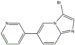 3-bromo-6-(pyridin-3-yl)imidazo[1,2-a]pyridine Struktur