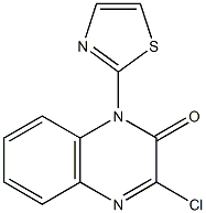 3-chloro-1-(thiazol-2-yl)quinoxalin-2(1H)-one Struktur