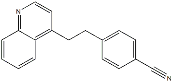 4-(2-(quinolin-4-yl)ethyl)benzonitrile Struktur