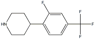 4-(2-fluoro-4-(trifluoromethyl)phenyl)piperidine Struktur