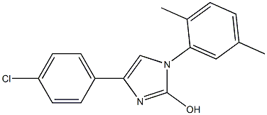 4-(4-chlorophenyl)-1-(2,5-dimethylphenyl)-1H-imidazol-2-ol Struktur