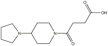 4-oxo-4-(4-(pyrrolidin-1-yl)piperidin-1-yl)butanoic acid Struktur