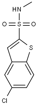 5-chloro-N-methylbenzo[b]thiophene-2-sulfonamide Struktur