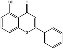 5-hydroxy-2-phenyl-4H-thiochromen-4-one Struktur