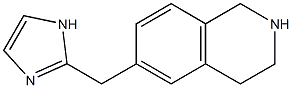 6-((1H-imidazol-2-yl)methyl)-1,2,3,4-tetrahydroisoquinoline Struktur