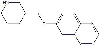 6-(piperidin-3-ylmethoxy)quinoline Struktur