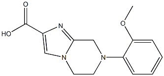 7-(2-methoxyphenyl)-5,6,7,8-tetrahydroimidazo[1,2-a]pyrazine-2-carboxylic acid Struktur