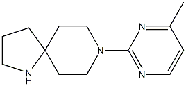 8-(4-methylpyrimidin-2-yl)-1,8-diazaspiro[4.5]decane Struktur