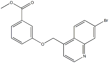 methyl 3-((7-bromoquinolin-4-yl)methoxy)benzoate Struktur