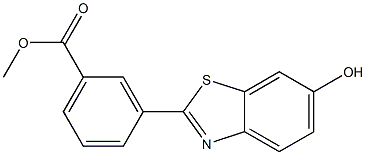 methyl 3-(6-hydroxybenzo[d]thiazol-2-yl)benzoate Struktur