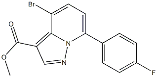 methyl 4-bromo-7-(4-fluorophenyl)pyrazolo[1,5-a]pyridine-3-carboxylate Struktur