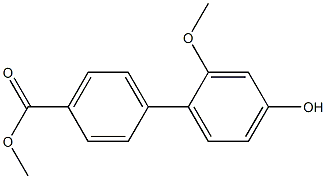 methyl 4'-hydroxy-2'-methoxybiphenyl-4-carboxylate Struktur