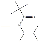 N-ethynyl-2-methyl-N-((S)-3-methylbutan-2-yl)propane-2-sulfinamide Struktur