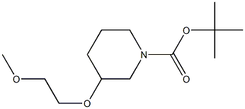 tert-butyl 3-(2-methoxyethoxy)piperidine-1-carboxylate Struktur