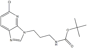 tert-butyl 3-(5-chloro-3H-imidazo[4,5-b]pyridin-3-yl)propylcarbamate Struktur